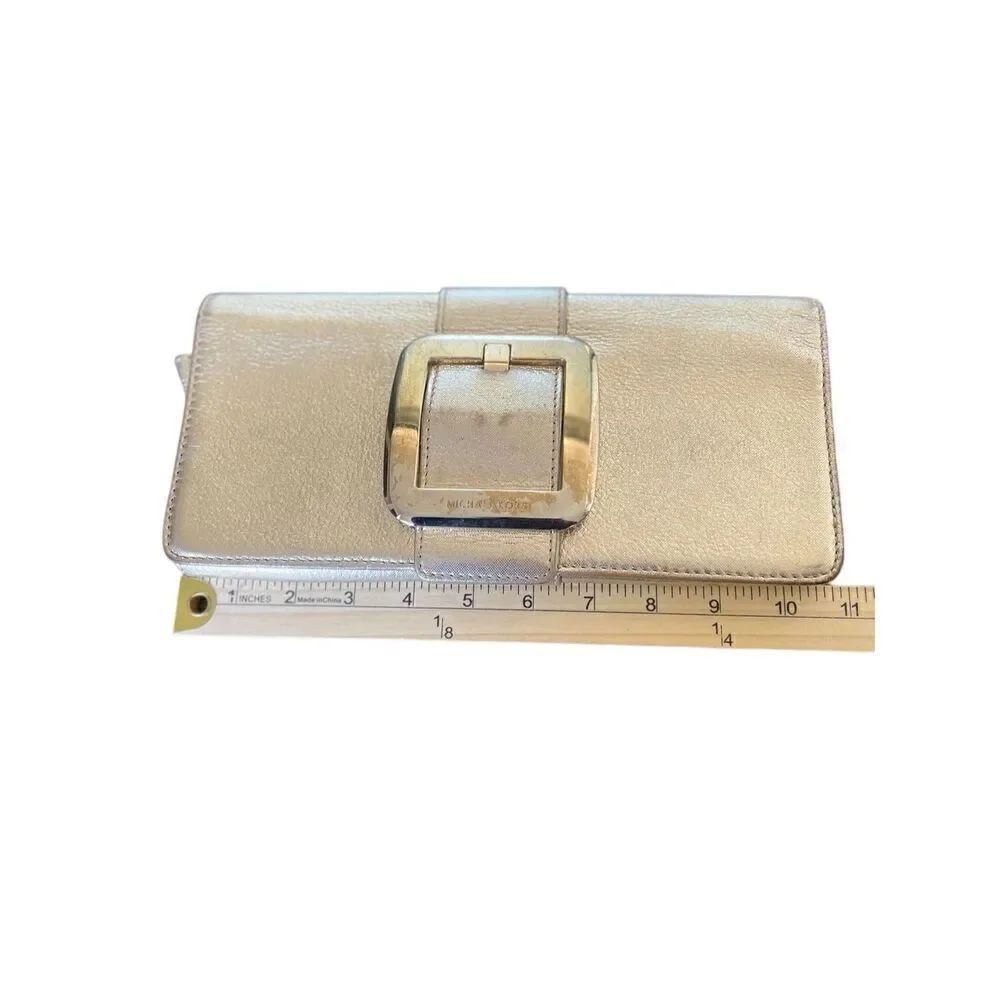 Michael Kors Sutton Gold Metallic Clutch